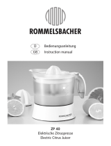 Rommelsbacher ZP 40 User manual