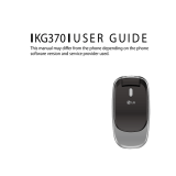 LG KG370.ACISWR User manual