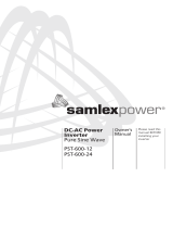Samlexpower PST-600-12 Owner's manual