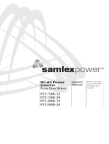 Samlexpower PST-1500-24 Owner's manual