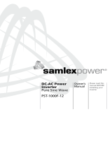 Samlexpower PST-1000F-12 Owner's manual