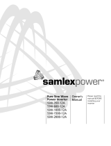 SamplexPower SSW-1000-12A Owner's manual