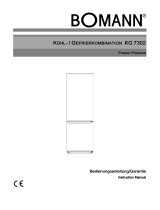 BOMANN KG 7301  Owner's manual
