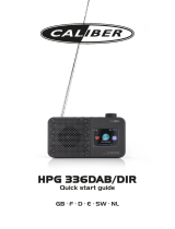 Caliber HPG336DAB/DIR Quick start guide