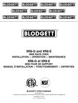 Blodgett XR8-E Operating instructions
