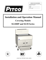 Pitco SG18HP series User manual