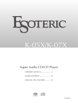 Esoteric K-07X Owner's manual