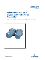 Rosemount OCX 8800 O2 Combustibles Transmitter Hazardous Area Owner's manual
