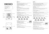 Seiko LCD RC SILVER TRAVEL CLOCK User manual