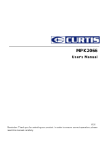 Curtis MPK2066UK User manual