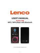 Lenco Xemio 768 User guide