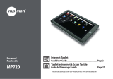 MPMan MP720 Series Operating instructions