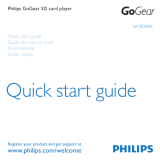 Philips SA3SDR00 Quick start guide