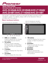 Pioneer AVIC Z610 BT Quick start guide