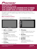 Pioneer AVIC Z720 DAB Quick start guide