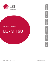 LG M160 orange Operating instructions