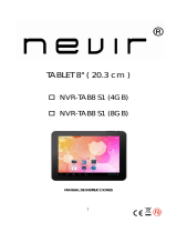 Nevir NVR-TAB8 S1 8GB Operating instructions
