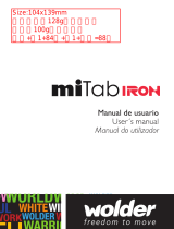 Wolder miTab Iron Owner's manual