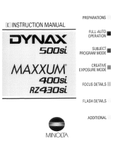 Minolta Maxxum RZ 430Si Operating instructions