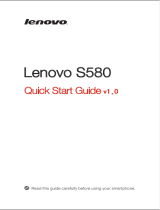 Lenovo S S580 Quick start guide