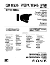 Sony CCD-TRV Series User CCD-TRV30 User manual