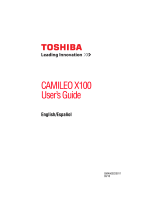 Toshiba PA3790U-1CAM Camileo X100 User guide