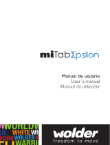 Wolder miTab Epsilon Owner's manual