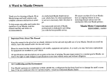 Mazda MX-5 Miata 2000 Owner's manual