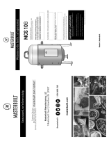 Masterbuilt MB25060616 User manual