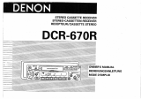 Denon DCR-670R Owner's manual