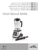 eta Vital Blend Mini 2100 90000 Owner's manual