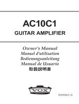 Vox AC10C1 Owner's manual
