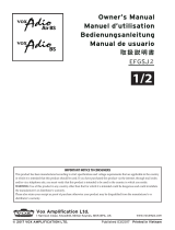 Vox Adio Air BS User manual
