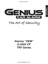 Genius Car Alarm Alarma G5504 OEM TRF Series Owner's manual