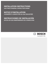 Bosch HGS7052UC/08 Installation guide