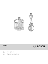 Bosch MSM66150KR/01 Supplemental