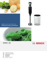 Bosch MSM67160GB/01 User manual