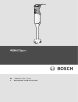 Bosch MSM67SPORT/01 User manual