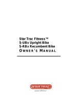 Star Trac S Series Recumbent S-RBx Gen. 1 Owner's manual