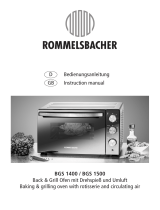 Rommelsbacher BGS 1400 User manual
