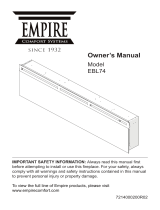 American Hearth Nexfire Contemporary Linear 74 Owners Owner's manual