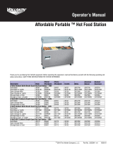 Vollrath Affordable Portable ™ Hot Food Station User manual