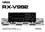 Yamaha RX-V992 User manual