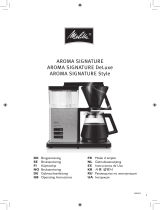 Melitta AROMASIGNATURE® & DeLuxe & Style 1007 Operating instructions