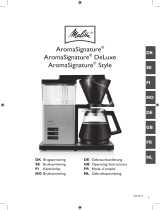 Melitta AROMASIGNATURE® & DeLuxe & Style 1007 Operating instructions