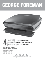 George Foreman GR340FB User guide