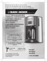 Black and Decker Appliances TCM1000KT User manual