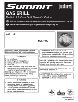 Weber Summit S-460 Built-In LP SS User manual