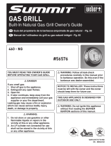 Weber Summit S-460 Built-In NG SS User manual