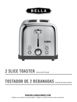 Bella 2 Slice Toaster, Stainless Steel Owner's manual